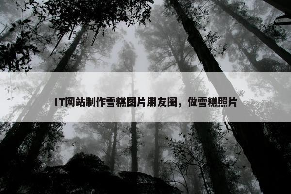 IT网站制作雪糕图片朋友圈，做雪糕照片