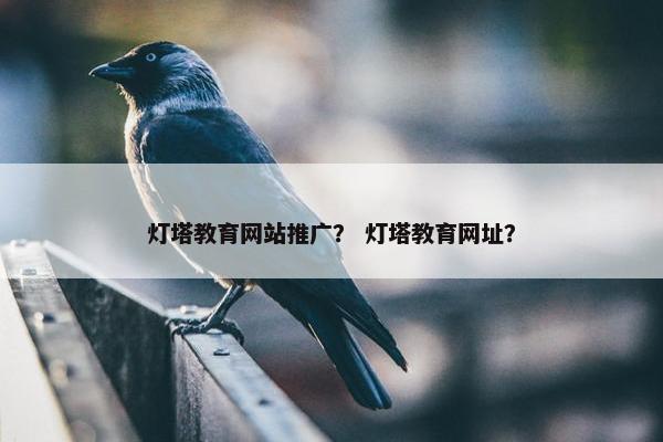 灯塔教育网站推广？ 灯塔教育网址？
