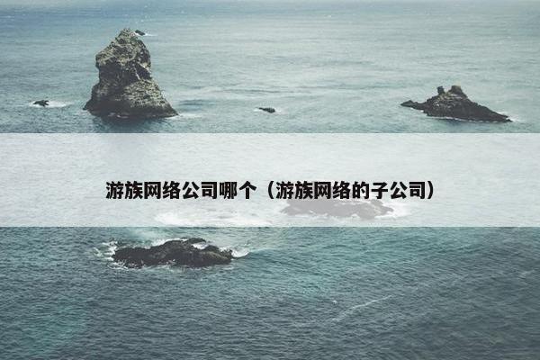 游族网络公司哪个（游族网络的子公司）