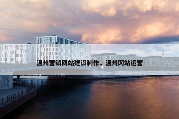 温州营销网站建设制作，温州网站运营