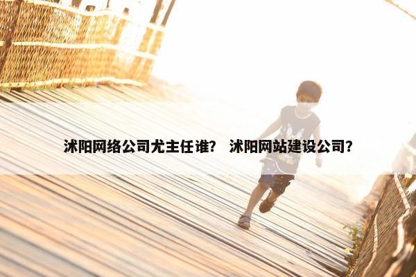 沭阳网络公司尤主任谁？ 沭阳网站建设公司？