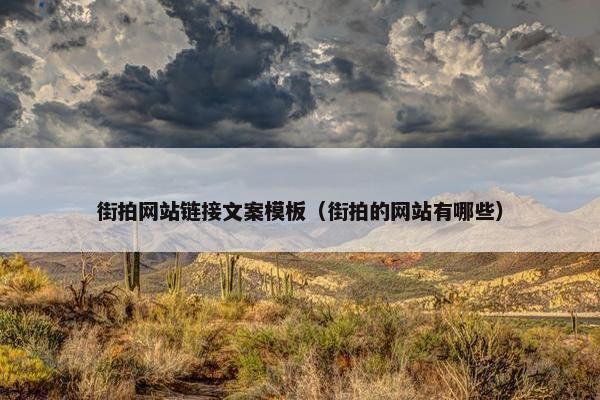街拍网站链接文案模板（街拍的网站有哪些）