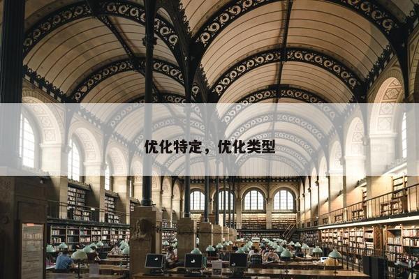 优化特定，优化类型