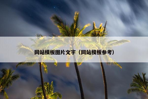 网站模板图片文字（网站模板参考）