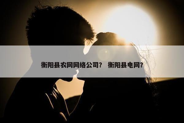 衡阳县农网网络公司？ 衡阳县电网？