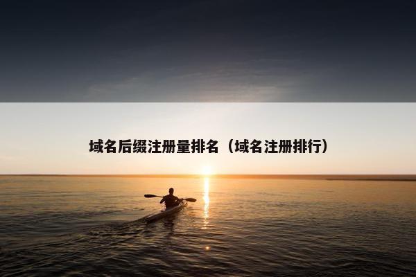 域名后缀注册量排名（域名注册排行）