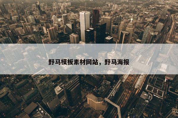 野马模板素材网站，野马海报