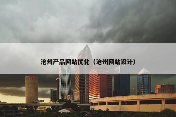 沧州产品网站优化（沧州网站设计）