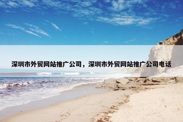 深圳市外贸网站推广公司，深圳市外贸网站推广公司电话