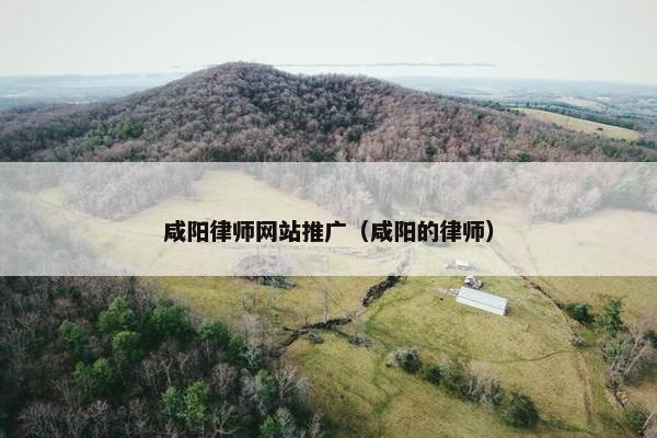咸阳律师网站推广（咸阳的律师）