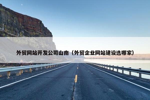 外贸网站开发公司山南（外贸企业网站建设选哪家）