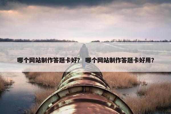 哪个网站制作答题卡好？ 哪个网站制作答题卡好用？