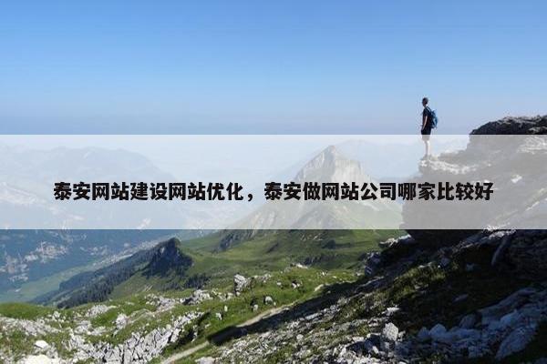 泰安网站建设网站优化，泰安做网站公司哪家比较好